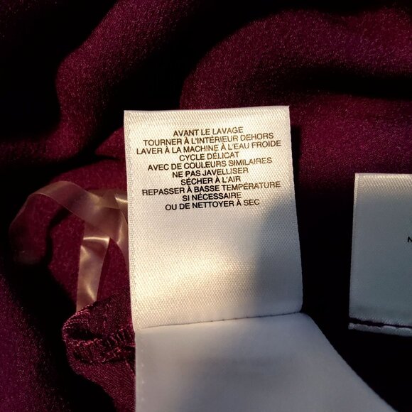 Purple Kasper V-Neck Long Sleeve Blouse Womens Size M V-neckline Long sleeves - Picture 6 of 11